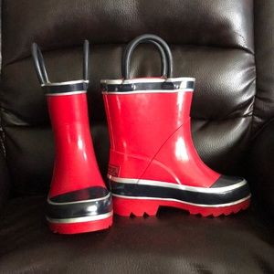 Never Worn Red Toddler Rain Boots Size 5